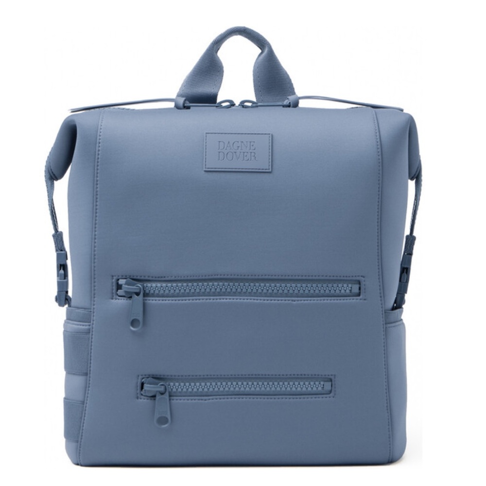 Dagne Dover Blue Backpack with Minimalist Design and Structured Shape